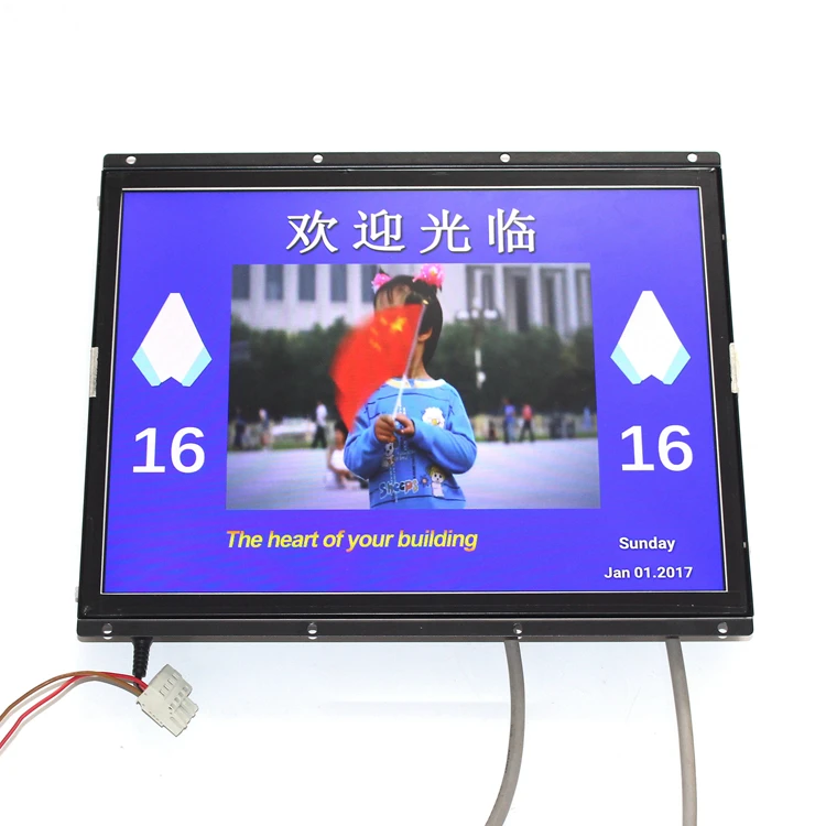 

Современный 15-дюймовый мультимедийный дисплей со стальной конструкцией MK-15-A для деталей лифта или аксессуаров для лифтов в квартире