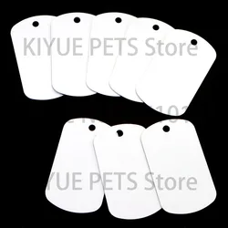20PCS Pet Collar Accessories Sublimation Dog Tag Pendant Personalized  Transfer Printing Custom Blank Label