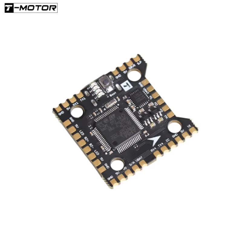 T-MOTOR MINI Racer F7 Flight Controller MCU-STM32F722RET6 3~6S Lipo W/AT7456E OSD 4 x UART Port  20*20mm for RC FPV Drone