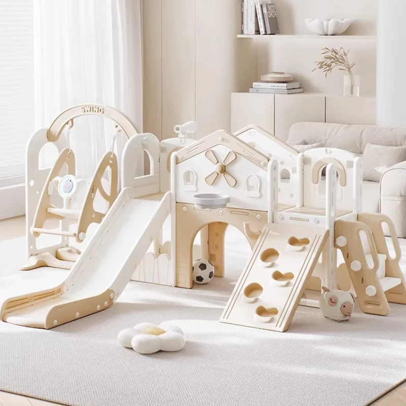 

Multifunctional Kids Climbing Slide Set Games Child Slide with Sensing Music Baby Sliding Playground Climber Slides Toys Gift