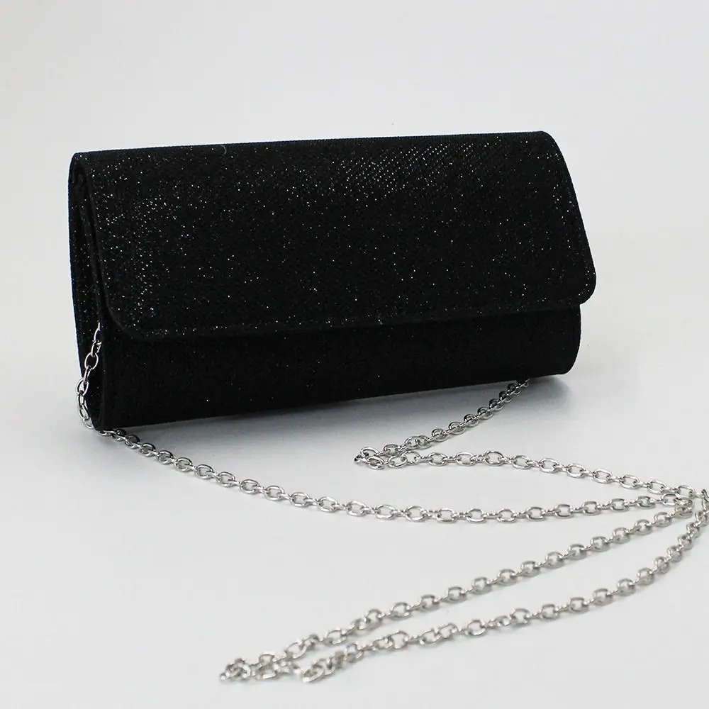 

Portable Luxury Evening Purse Clutch Bag Glitter Elegant Chain Dinner Bag Large Capacity Fashion Champagne Evening Handbag Bride