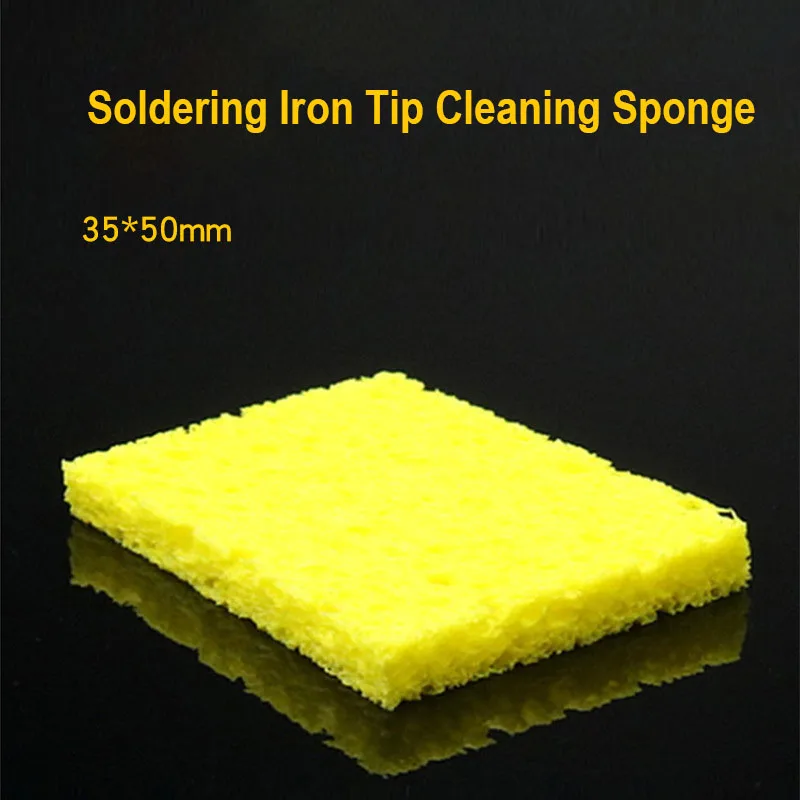 Soldering Iron Tip Cleaning Sponge Round 60mm Reusable High Temperature Resistant Cleaner Disc Sponge For Electric Repair Tools