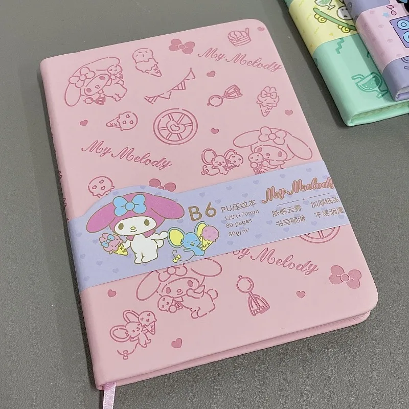 Sanrio Cartoon Notebook Kuromi Pochacco Notebook Anime My Melody Cinnamoroll Stationery Diary Notebook Children\'s Stationery