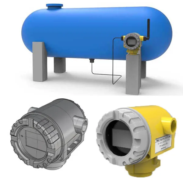 External Gauge Ultrasonic Level Water Sensor Fuel Measuring Non-invasive Chemical Liquid Oil Tank Outside No Drilling Hole