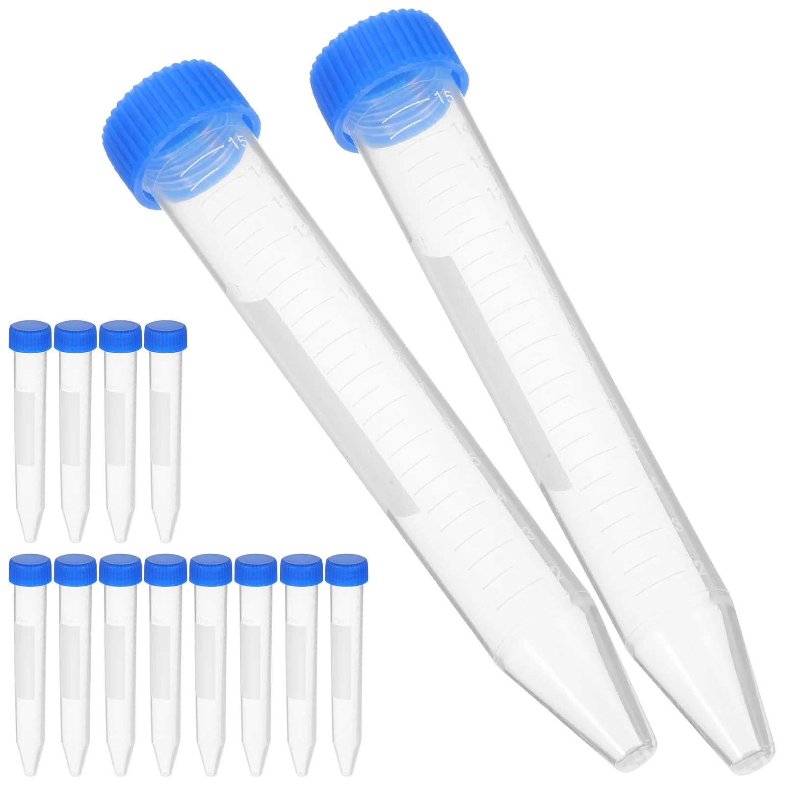 

50 PCS Centrifuge Tube Test Tubes with Lids Clear Laboratory Supplies Container