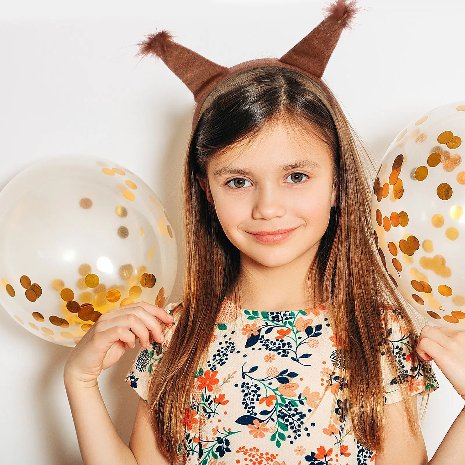   Kleines Eichhörnchen-Stirnband, Schwanz-Set, Tierohr, luxuriöses Accessoire für Kinder