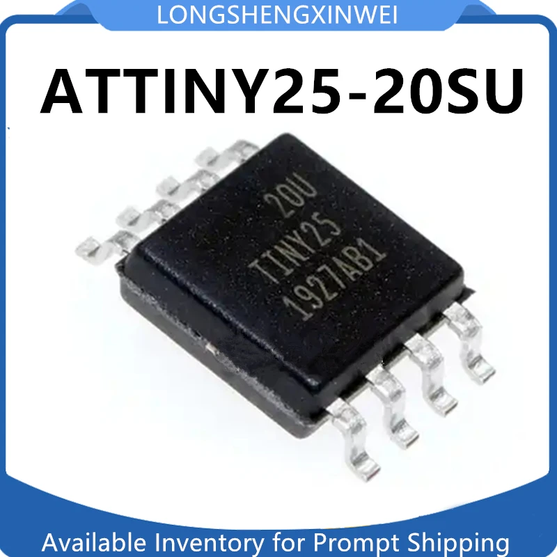 1PCS ATTINY25-20SU  SOP8 Screen Printed TINY25 NEW Original Microcontroller Chip