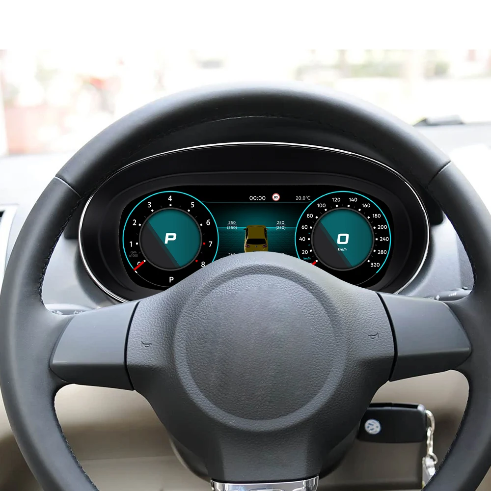 

12,3-дюймовая ЖК-приборная панель для VW Polo 6R crossfox Saveiro Vento Amarok 2008-2020, цифровой кластер, панель спидометра, кабина