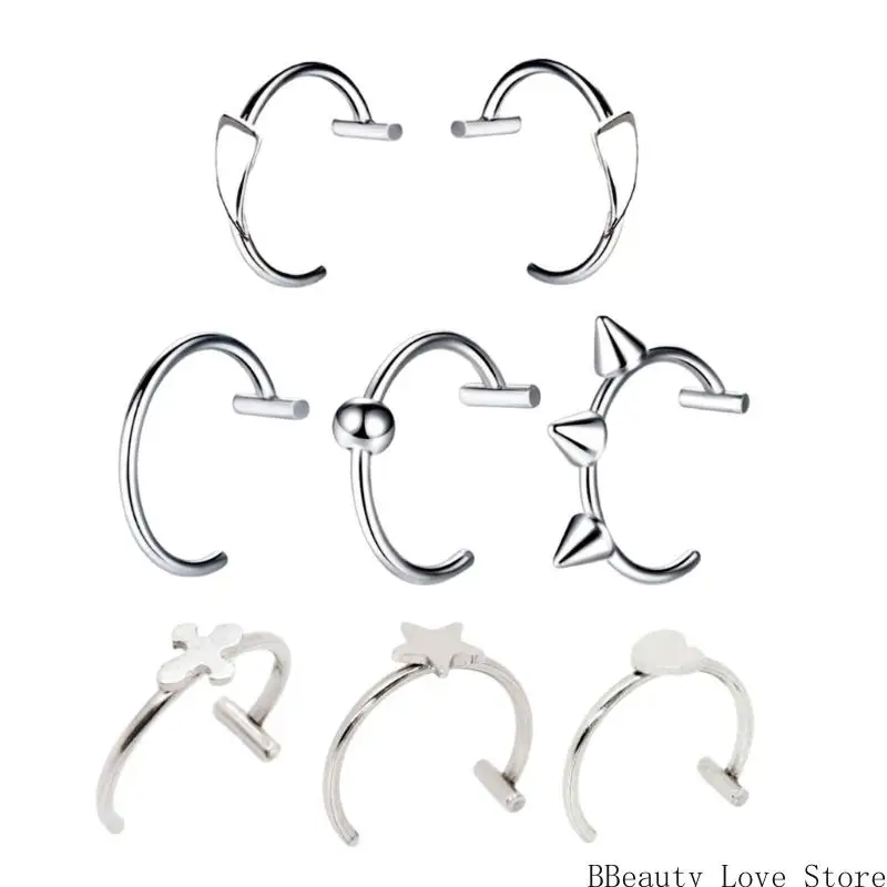 Кольца-для-губ-в-стиле-панк-не-требуется-пирсинг-текстура-из-нержавеющей-стали-украшения-для-губ-кольца-зажимы-для-губ-для