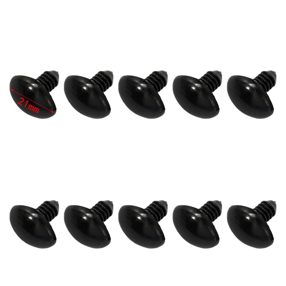 

200Pcs Animal Nose Screw Black Premium Plastic for DIY Craft Projects Scrapbooking Decoration Sewing Accessories