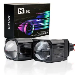 Non-Destructive Installation 1.5 Inch Bi Led Projector Lens H4 LED Matrix Headlights Module H7 9005 9006 Laser Fog Lamp Bulb