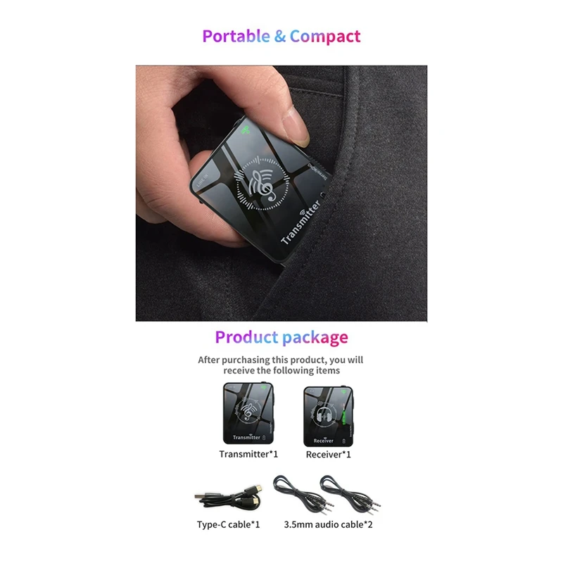Das neue drahtlose 2,4-GHz-Kopfhörer-Monitor-Übertragungssystem unterstützt wiederauf ladbare Mono/Stereo-Sender und-Empfänger