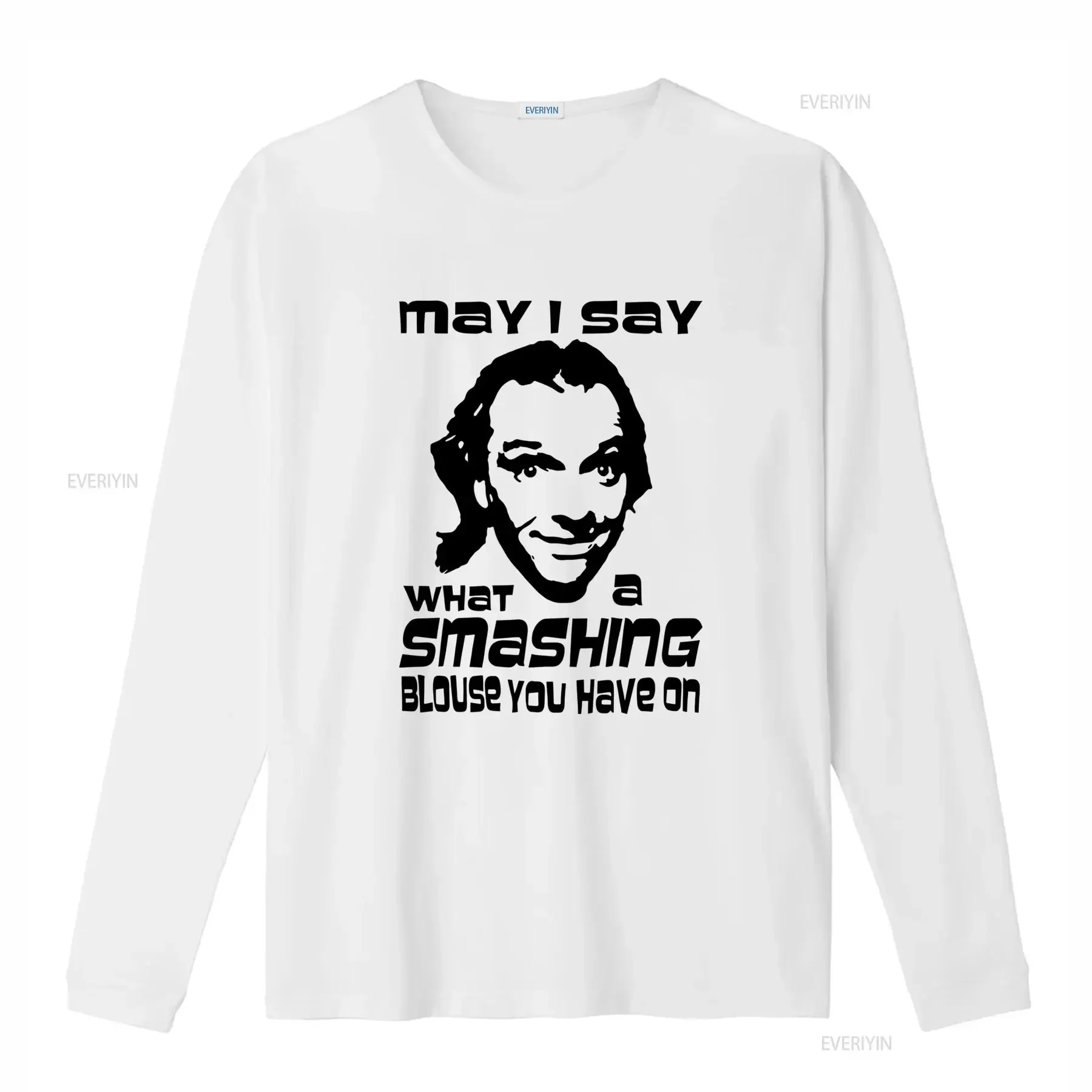 May I Say What a Smashing Blouse You Have On Retro T Shirt British Tv Series Cult Rik Mayall 1021 vintage Washed Slightly homme