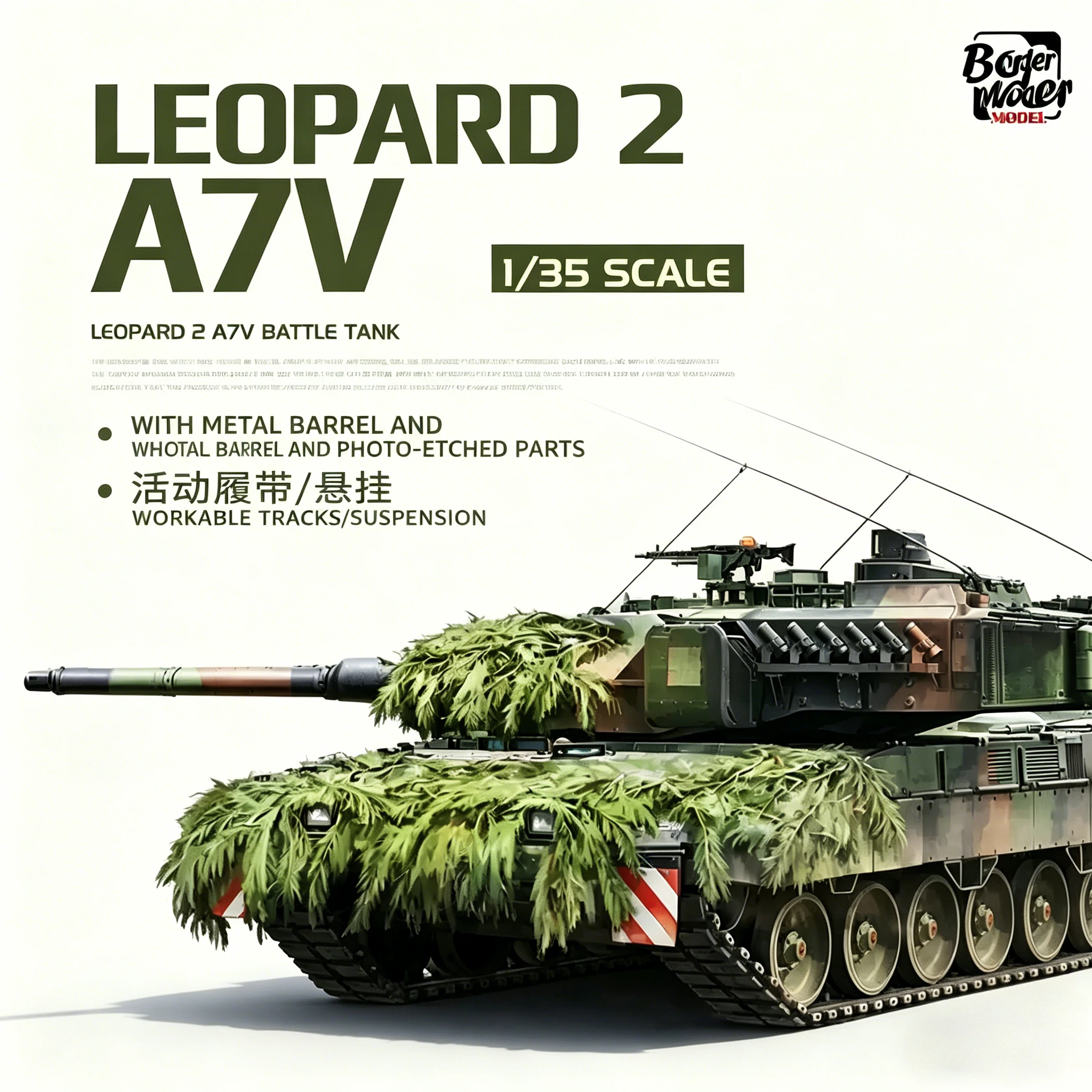 ボーダー-bt-040-レオパルド-2-a7v-1-35-モデル組み立てキット、コレクションギフト用