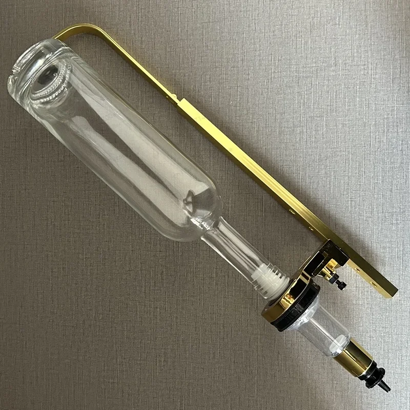 Golden Wall Mounted 500ml Glass Perfume Bar Dispenser, Single Head for Aroma Fragrance