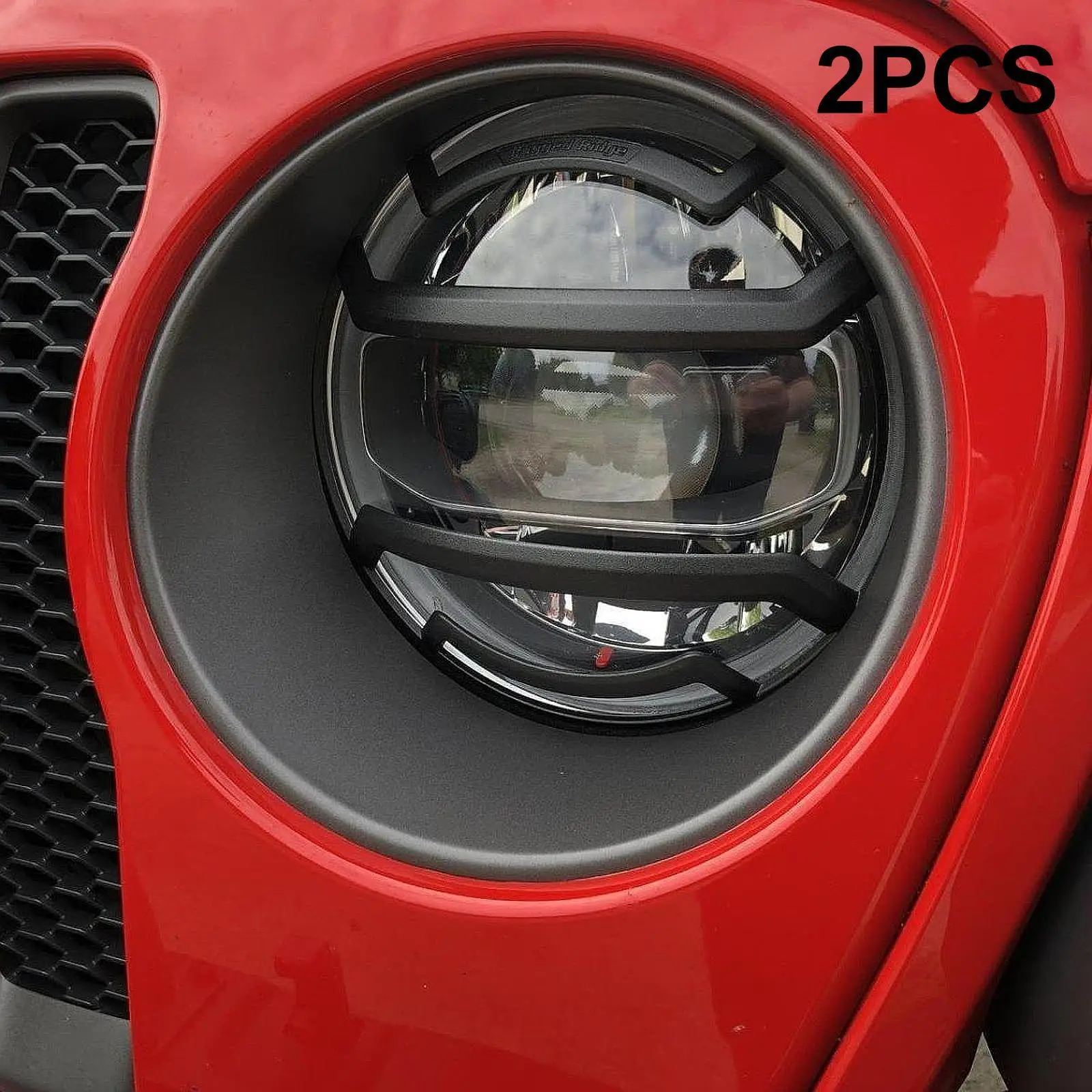 

2 Pieces Front Headlight Lamp Cover for Jeep Wrangler JL 2018-2024