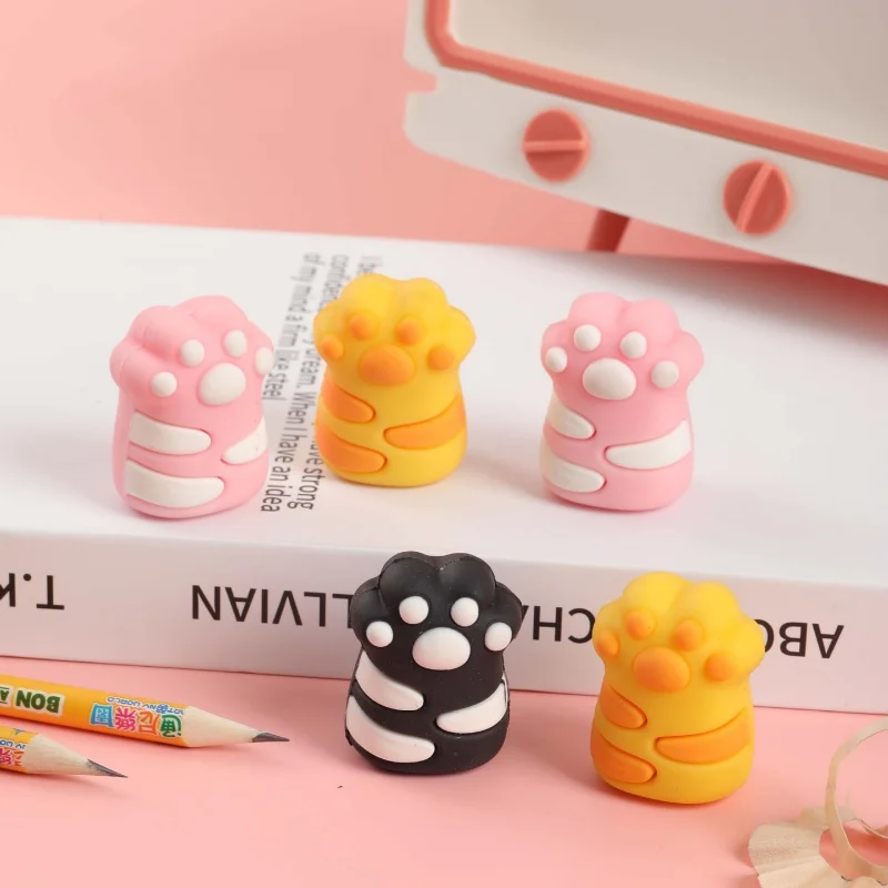 24-ピース-ロットかわいい猫鉛筆削りかわいいハンドメカニカルカッターナイフ文具ギフト学用品