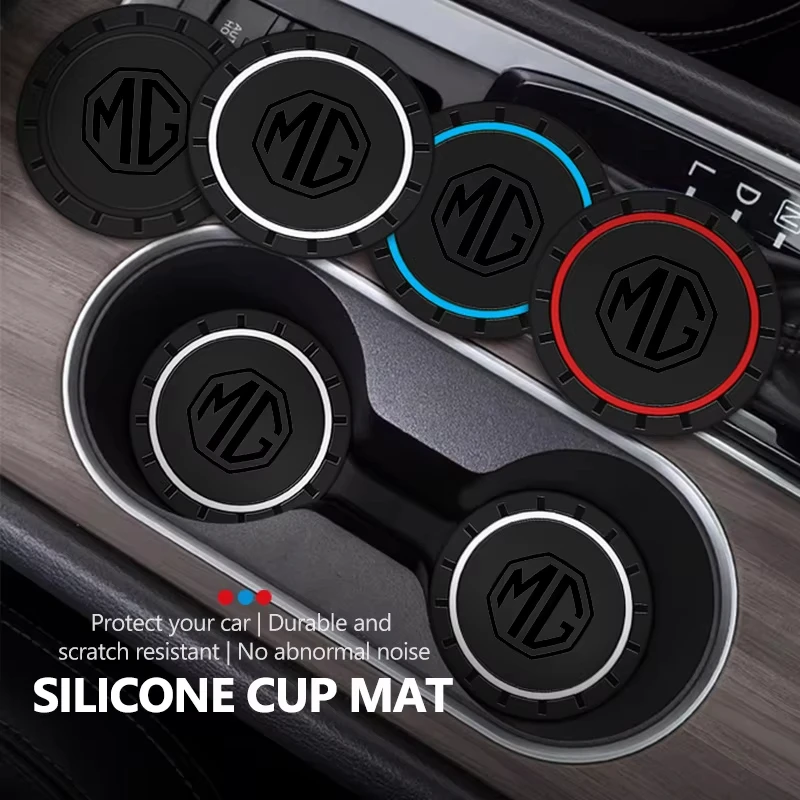 

Silicone Cup Mat For MG ZS MG4 EV MG5 MG HS MG3 MG6 Car Coaster Drink Holder Pad Anti-slip Waterproof Interior Accessories