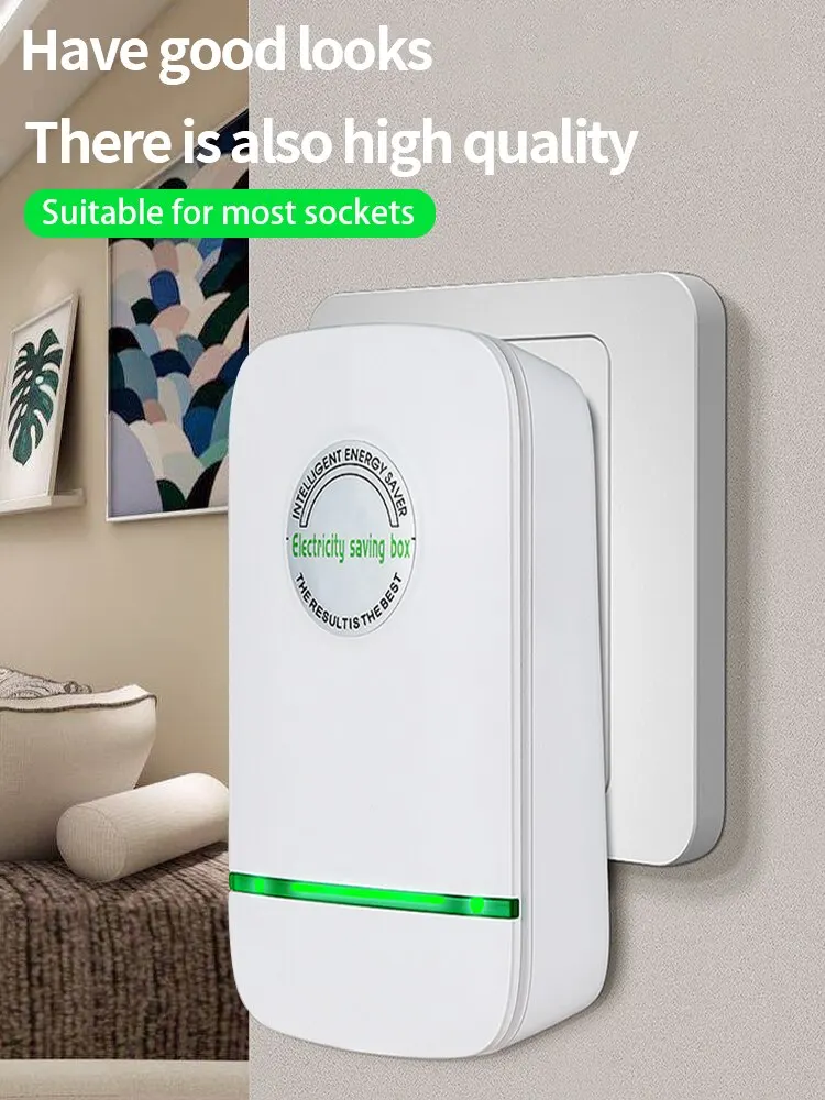 Adaptateur électrique économiseur d'énergie vert de prise compatible avec les Etats-Unis et l'Europe