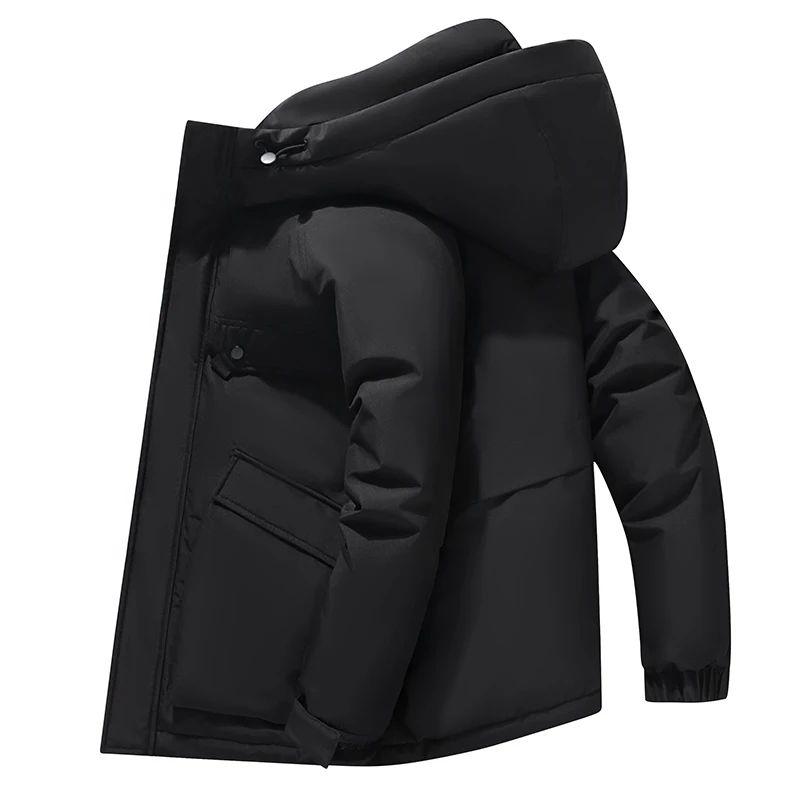 

2025 Winter New ort Puffer Jaet Men's Thiened Hooded Loose Youth Cold-resistant Faion Unique Couple Sle HE Brand