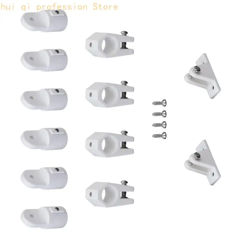 7/8 Zoll Marine Oberkiefer-Schiebebeschläge, weißes Nylon, 12-teiliges Boots-Hardware-Set H8WE – Detail 9