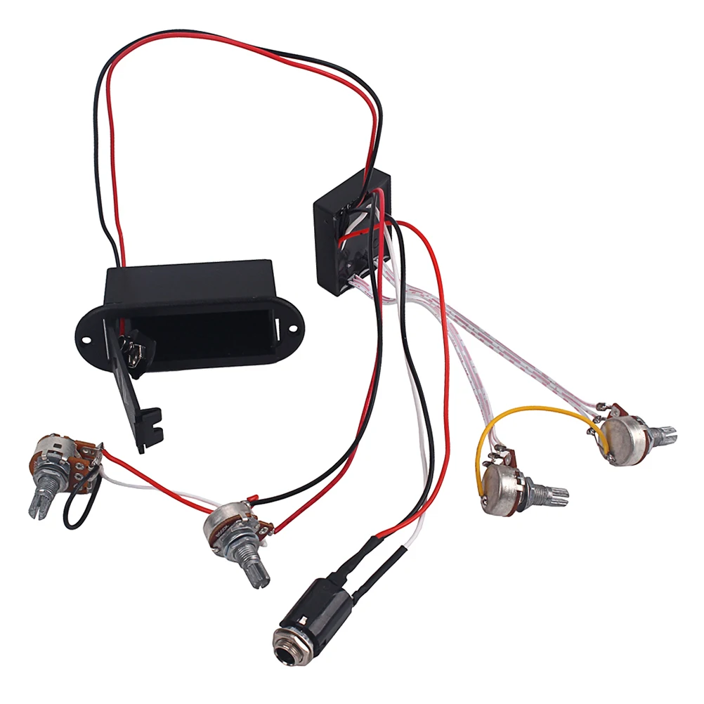 

2 Band Bass Guitar Preamp Circuit 1 Volume 2 Tone Pots Balance Control Wiring Bass Piezo Instruments