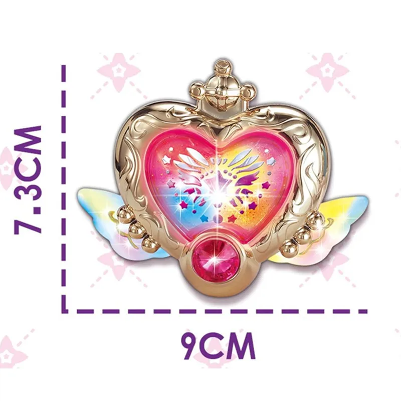 Kids Flower Fairy Magic Necklace Dream Watch Set Girl Princess Magic Colorful Light Music Necklace Magic Light-emitting Toys