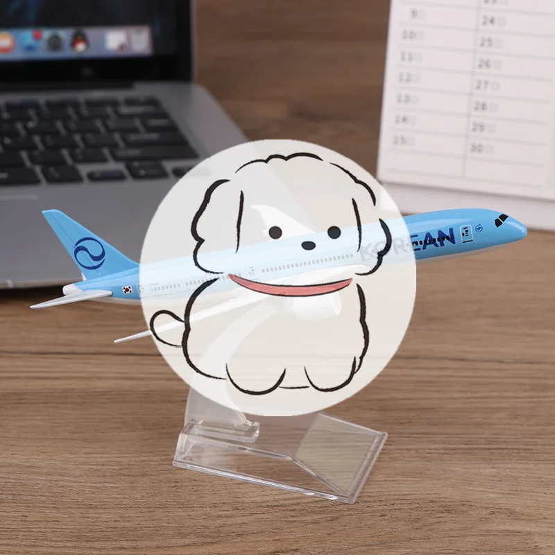 

Набор миниатюрных самолетов для самостоятельной сборки, 16 см, корейская модель 787 из литого сплава, игрушка-самолет для подарка, коллекционирования, для детей