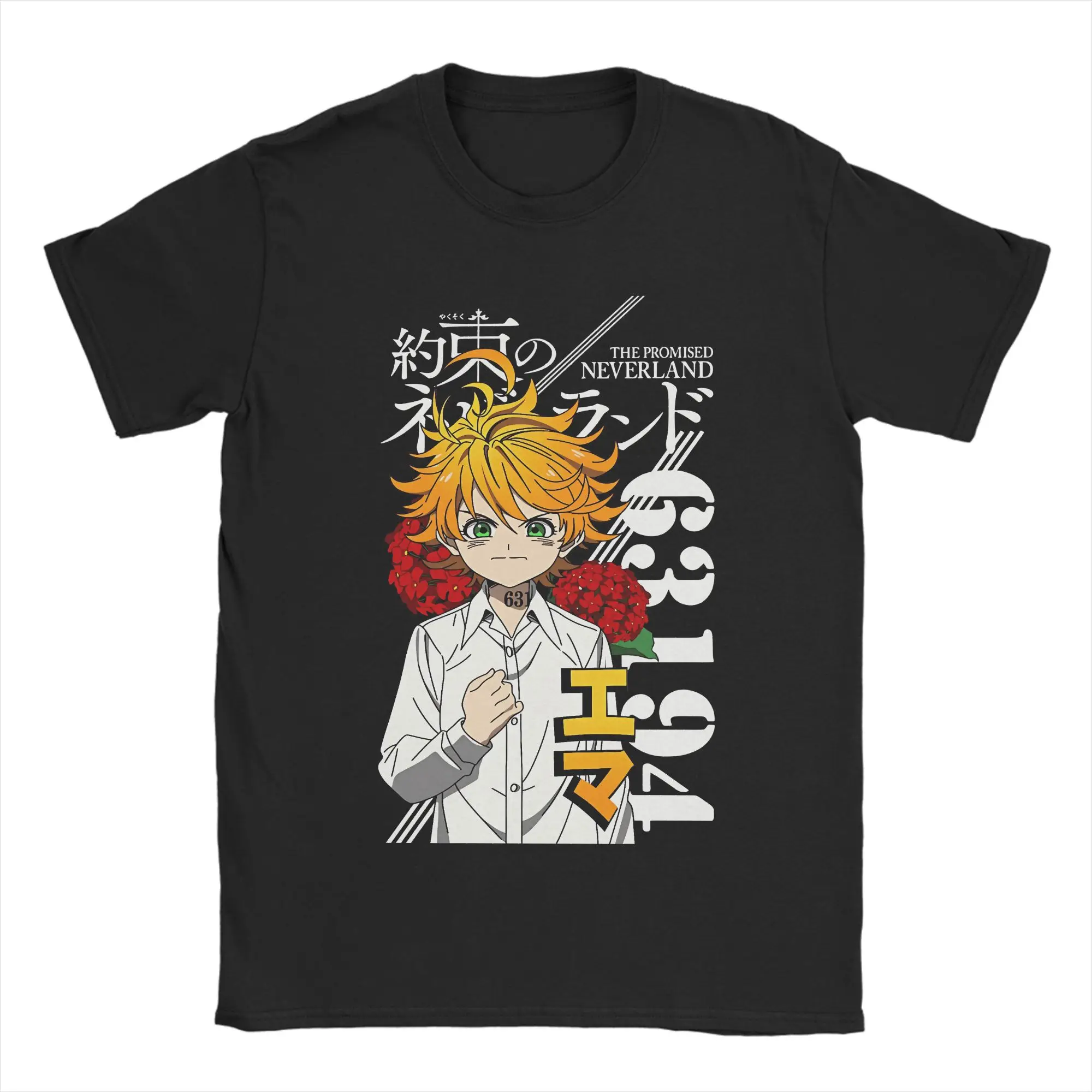 وعد نيفرلاند تي شيرت الصيف إيما الترفيه تي شيرت رجل القطن الجولة الرقبة حجم كبير الملابس قصيرة الأكمام التي شيرت