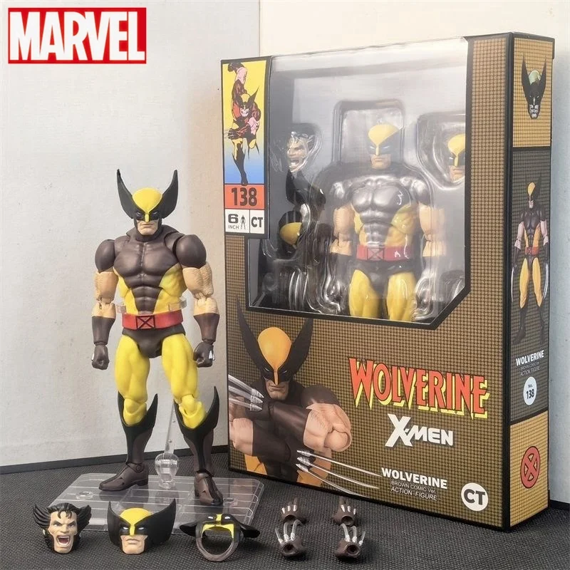 New In Stock Ct Toys Wolverine Mafex 138 Figure Brown Comic X-Men Anime Action Figure Figurine Model Statue Customized Toys