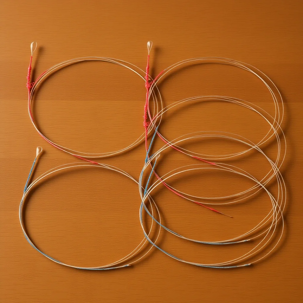 

3Sets Chinese Erhu Strings Set Steel Wire Strings for Erhu High Stability Comfortable Sound Ideal for Musicians