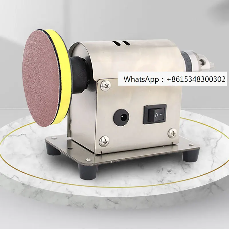 

Benchtop Polishe Universal Grinding Machine Bench Lathe Polish Jewelry Rock Polishing Buffer Machine with 20pc Sandpaper