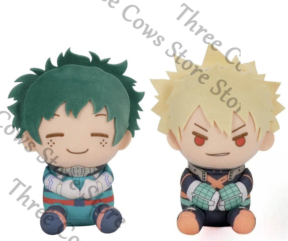 

Аниме My Hero Academy Bakugou Katsuki Midoriya Izuku Косплей Мультфильм Сидячее положение Maumet Орнамент Кукольный талисман Подарок для фанатов