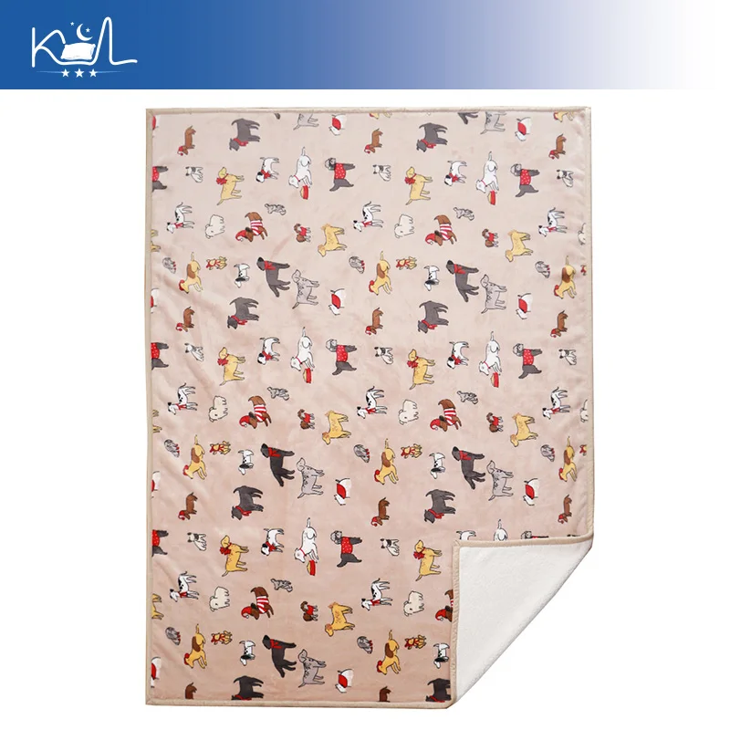 

Плед с принтом собачьей шерсти, толстое теплое уютное покрывало из кораллового флиса для дивана, мягкое плюшевое одеяло для сна для взрослых