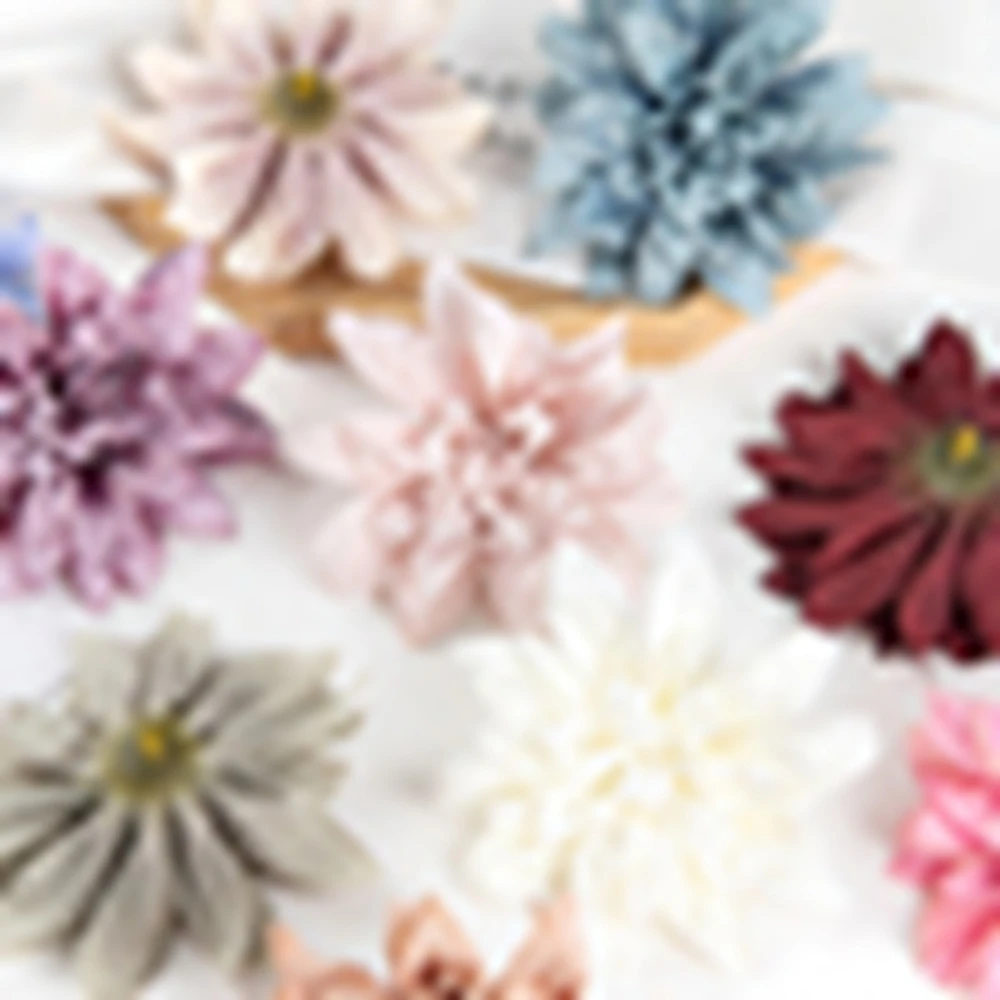 50/100 Stück Künstliche Pflanzen, Kunstblumenköpfe aus Seide, blühend, für Hochzeit, Heimdekoration, DIY-Geschenk, Girlandenmaterial, Simulation, günstig – Detail 3