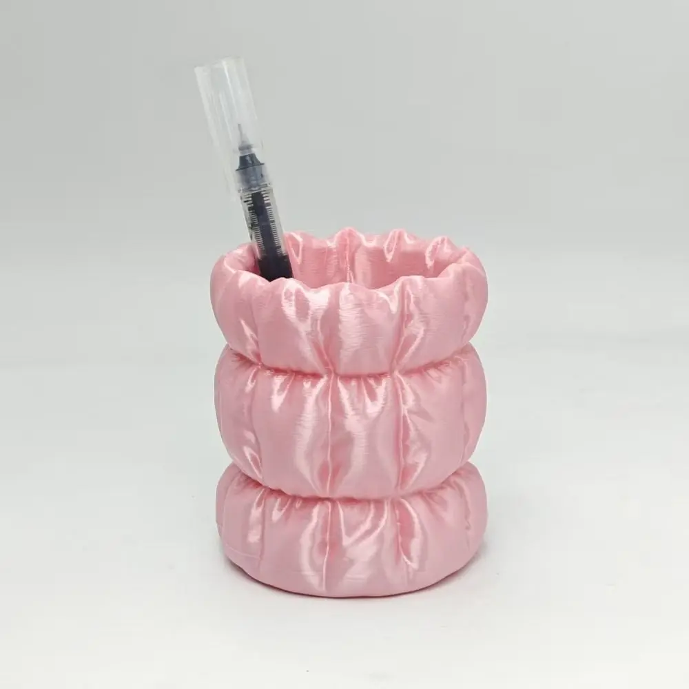 Creative 3D Printed Pen Holder Wear-Resistant Smooth Makeup Brush Holder Grid Shaped Thick Durable Desktop Organizer