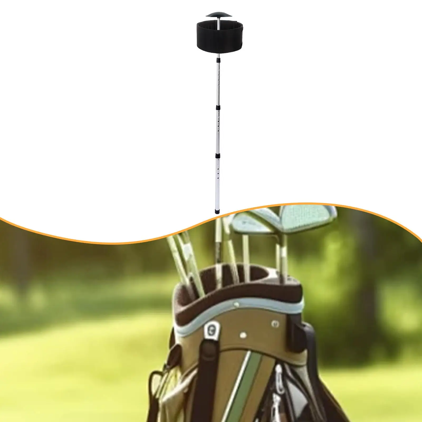 

Golf Club Pad Protection Professional Easy to Install Portable Adjustable Golf Travel Bag Support System