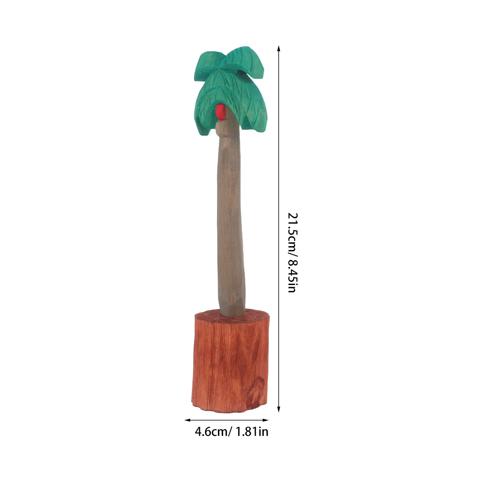 Tropical Coconut Tree Shaped Wooden Ballpoint Pen Handmade Natural Wood Writing Instrument Decorative Office Desk Accessory