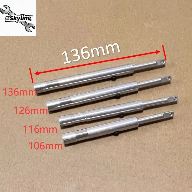 106mm to 136mm M4 Lightweight Aluminum alloy Anti-Vibration Landing Gears Shock Absorber Straight Rod for RC Aircraft Shockproof