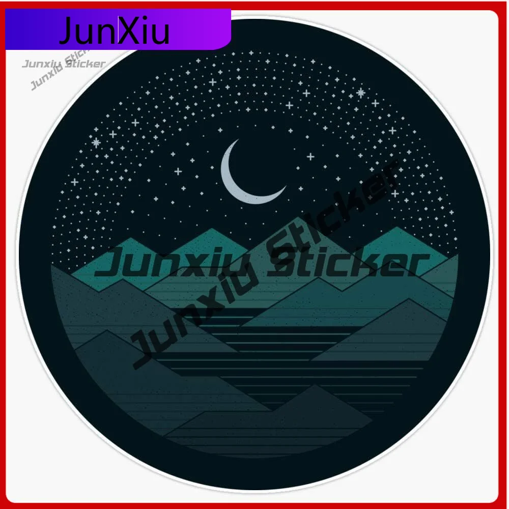 

Between The Mountains And The Stars Vinyl Waterproof Sticker Decal Car Laptop Wall Window Bumper Sticker Car Front Bumper Decals
