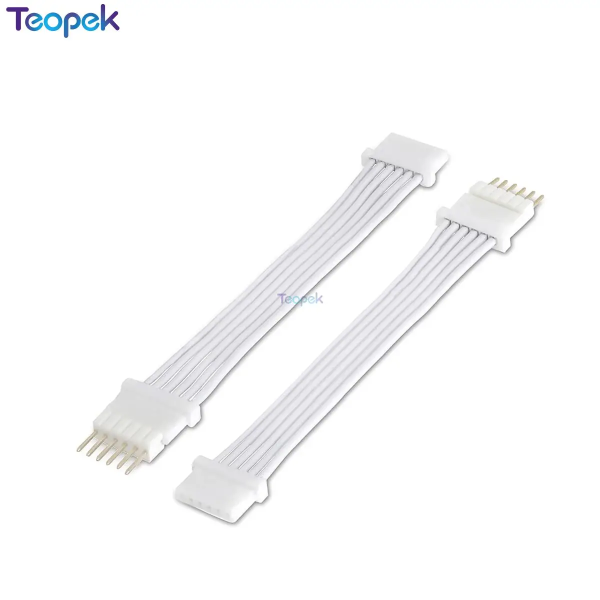 2 pz 6 Pin Cavo di Prolunga Per Philips Hue Lightstrip Plus V4 Bianco Micro 6-PIN LED Cavo del Connettore 1 M 2 M 3 M 5 M