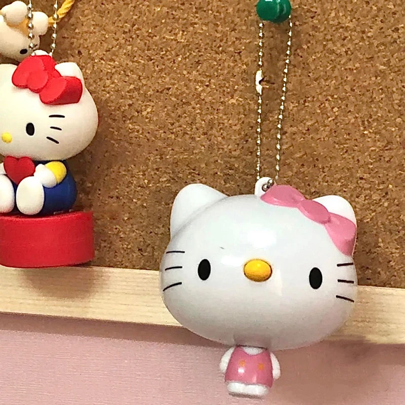 Cinta métrica Kawaii Hello Kitty Sanrio, Mini colgante de dibujos animados, regla de ropa autotelescópica, instrumentos, accesorios, regalos para niñas