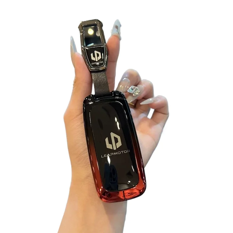 Zinc Alloy Car Key Case Cover Chain Shell Protector Fob Holder for Leapmotor D19 2026 Accessories Keybag