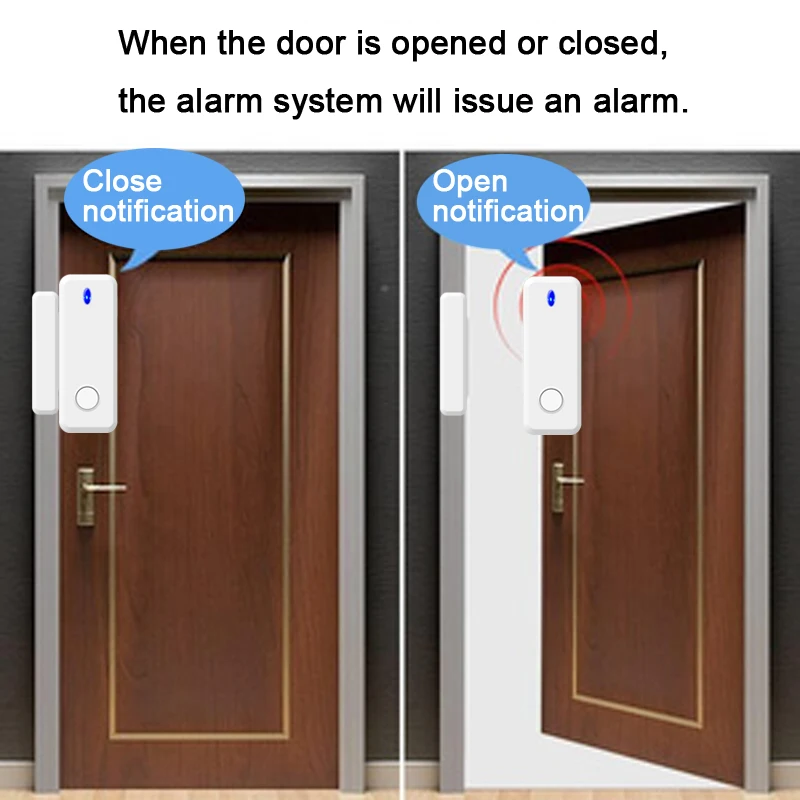 433MHz Wireless Two-way Door Window Sensor Open/Close The Door Magnetic Detector for Smart Home Security Alarm System