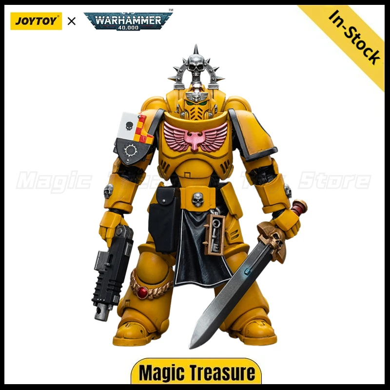 

【In Stock】 JOYTOY Warhammer 40K 1/18 Action Figure Imperial Fist Lieutenant with Power Sword Anime Model Toys Gift