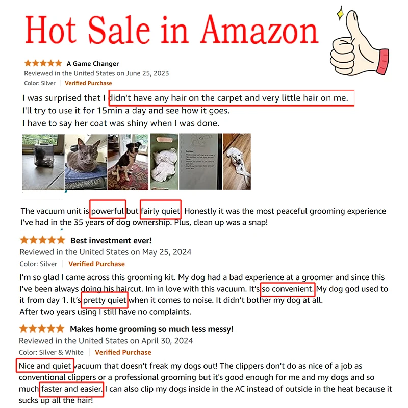 مصنع منتجات الحيوانات الأليفة المورد بالجملة فرشاة إزالة شعر القط فراغ منخفضة الضوضاء الكلب الحيوانات الأليفة التهيأ مكنسة كهربائية كيت #2