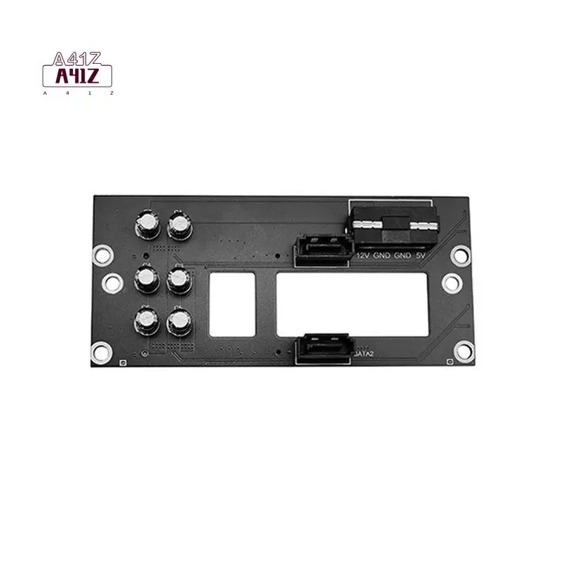 A41Z-Dual SATA 2.5Inch Hard Drive Backplane NAS Chassis Adapter Plate SATA Large 4D Power Supply Storage Server Backplane
