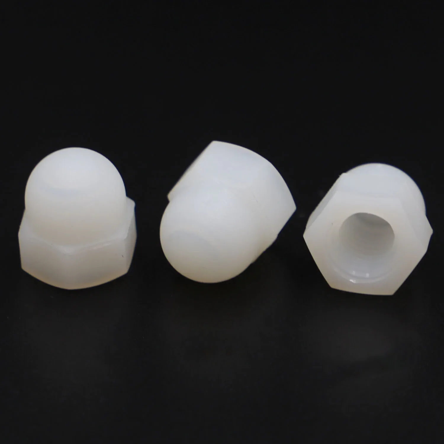 

White Nylon Plastic Cap Nuts M3 M4 M5 M6 M8 M10 M12 Decorative Cover Semicircle Acorn Nut DIN1587