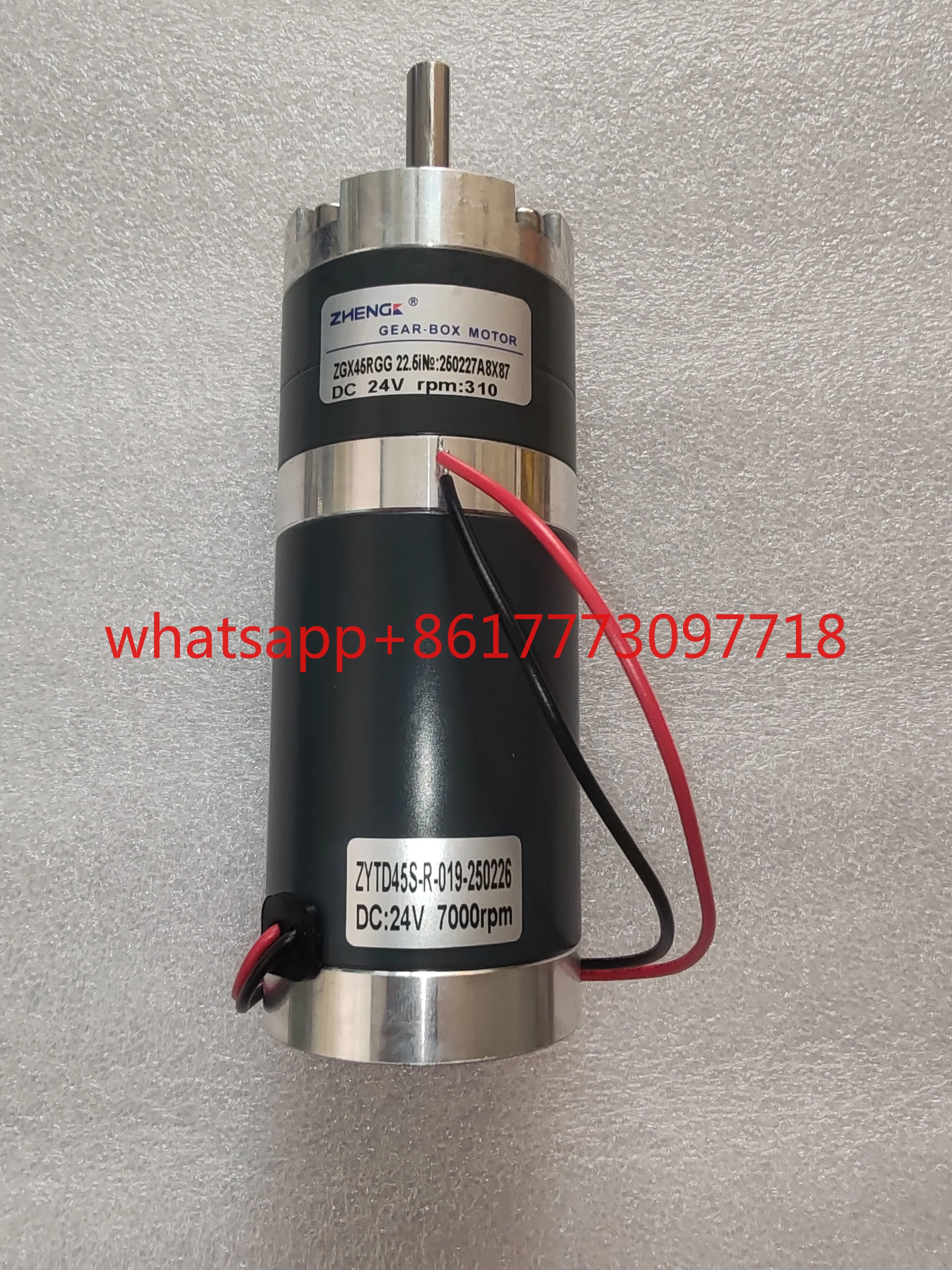 

ZHENGK Zhengke ZGX45RGG Adjustable speed forward and reverse planetary reduction motor motor center shaft 12V24V