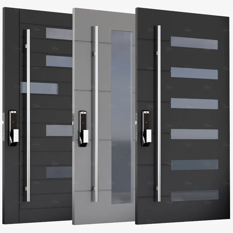 

Villa with window entry smart lock anti-theft cast aluminum shaft door